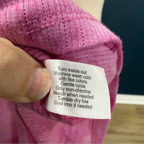 Lane Bryant Pink Tie-Dye Off-The-Shoulder Tie-Hem Top Plus Size 26/28 - Picture 8 of 8